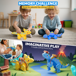 Joycat <strong>Wooden</strong> Children's Early Education Three-dimensional Animal Puzzle Baby Boys and Girls Puzzle Dinosaur Building <strong>Block</strong> Toys - Product Image 6