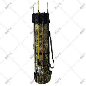 Bolsa de camuflaje para caña de pescar, tela Oxford, 115x22cm, correa para el hombro, mochila de almacenamiento para equipo de pesca marina, multiusos, Unisex - Product Image 5