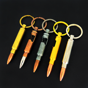 Fabrika özel toptan mermi anahtarlıklar hediye anahtarlık hatıra çinko alaşım <span class=keywords><strong>Metal</strong></span> farklı türleri mermi şişe açacağı anahtarlık - Product Image 3