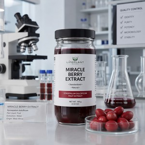 Poudre de Baies Miraculeuses Lyophilisées Naturelles LP-28, Riche en Miraculine, Extrait Pur de <span class=keywords><strong>Fruit</strong></span> Miraculeux, Poudre Modifiante du Goût - Product Image 4