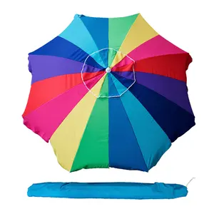 핫 세일 광고 휴대용 태양 보호 비치 우산