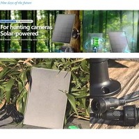 Chargeur solaire monocristallin étanche de petite taille 6000mAh 5V 1A, efficacité de 20%, sortie CC, panneaux solaires flexibles pour la chasse
