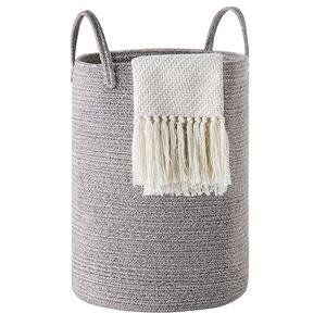 Cesta <span class=keywords><strong>de</strong></span> <span class=keywords><strong>regalo</strong></span> redonda <span class=keywords><strong>de</strong></span> cuerda <span class=keywords><strong>de</strong></span> algodón personalizada <span class=keywords><strong>para</strong></span> uso doméstico <span class=keywords><strong>para</strong></span> almacenamiento <span class=keywords><strong>de</strong></span> Juguetes - Product Image 1