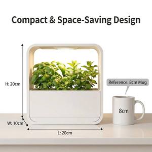 Jardin intérieur intelligent adapté aux débutants - Kit de culture d'herbes aromatiques de bureau à faible risque d'échec - Product Image 3