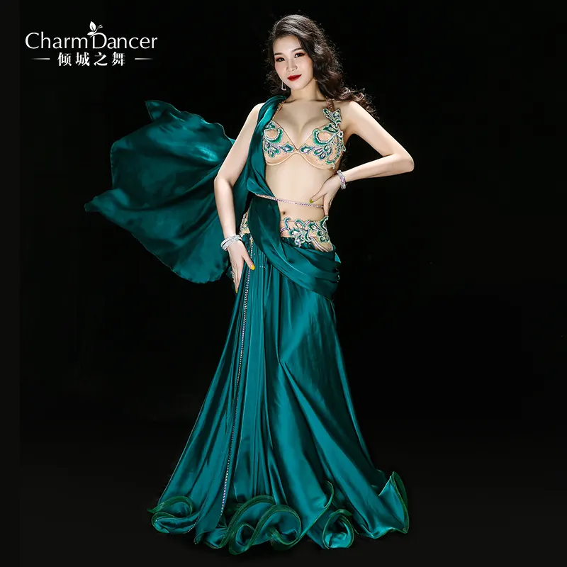 YC048女性のためのプロのベリーダンス衣装カスタムベリーダンスドレス
