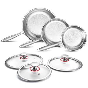 Utensilios de Cocina de Titanio, Sartén <span class=keywords><strong>Antiadherente</strong></span> de Titanio de 5 Capas, Sartén Martillada de Titanio para Cocina - Product Image 6