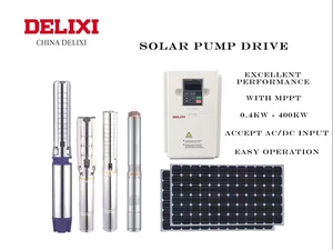 ปั๊มน้ำพลังงานแสงอาทิตย์ Solartech 2.2KW ถึง 37KW พร้อมฟังก์ชั่นแบตเตอรี่ 440V/380V และ 48V ตัวควบคุม AC/AC/DC 3HP ถึง 20HP SPD Delixi 45kw แบบ Single - Product Image 2