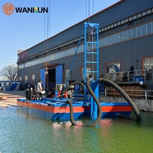 เครื่องขุดดูดทรายแบบลอยน้ำขนาด 6 นิ้ว พร้อมเครื่องยนต์คัมมินส์ขั้นสูง สำหรับขุดทองในแม่น้ำ อุปกรณ์ขุดทรายในแม่น้ำด้วยระบบไฮดรอลิก - Product Image 1