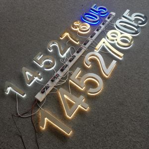 <span class=keywords><strong>ที่</strong></span>กำห<span class=keywords><strong>น</strong></span>ดเอง Illuminated Led กลางแจ้งโลหะป้าย Backlit สแตนเลสตัว<span class=keywords><strong>เลข</strong></span>บ้า<span class=keywords><strong>น</strong></span>สำหรับตกแต่ง - Product Image 3