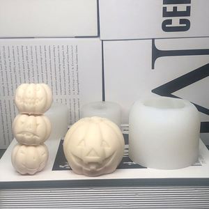 Custom Luxury Silicone 3D Candle Making <b>Mould</b> Mold Pumpkin Shape for Halloween Day Gifts for Resin and Wax Jars Cake Tools - Product Image 3