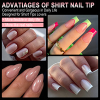 Faux ongles en acrylique ultra-courts, forme amande, semi-mat, pré-émaillés, sans ponçage, sans traces, vente en gros
