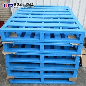 Pallet in Acciaio Pieghevole, Vassoio Metallico Impilabile per Stoccaggio - Product Image 6