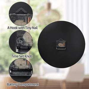 Reloj de pared grande moderno de MDF con imagen personalizada Print Kk, con pantalla de cuarzo para sala de estar, hecho en EE. UU. - Product Image 6