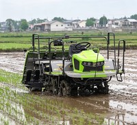 Transplanteuse de riz G825 à 8 rangs, machine de plantation de riz avec équilibrage électronique et mécanique pour une positionnement stable des plants de riz