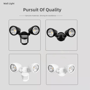 Projecteur extérieur à détecteur de mouvement pour la sécurité domestique ou commerciale, blanc, 12w 24w 36W, lumière murale à capteur <span class=keywords><strong>LED</strong></span>, IP65, résistant à l'eau, FIR - Product Image 2