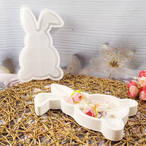 Moldes de fundición de resina hechos a mano para adornos decorativos DIY estilo Ins silicona para molde de almacenamiento de conejo X0390 herramientas para pasteles - Product Image 5