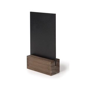 Porta Menu da Tavolo in Legno con Pannello a Gesso per Esposizione Ristorante - Product Image 1