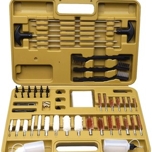 Gun <b>Brush</b> Cleaning Kit 58 Piece With Brass Bore <b>Brushes</b> And Nylon Tools For Firearm Maintenance And Pipe Dredging - Product Image 1