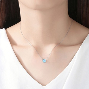 Ensemble collier et boucles d'oreilles en zircon 6*6 mm, argent sterling 925, bijoux haut de gamme pour fiançailles, anniversaire et cadeau - Product Image 4