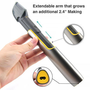 เครื่องโกนขนไฟฟ้าแบบชาร์จ USB ใบมีดอะลูมิเนียมอัลลอยด์ มอเตอร์ 6,500 รอบต่อนาที ล้างทำความสะอาดได้ ไร้สาย พร้อมฟังก์ชั่นในตัว - Product Image 4