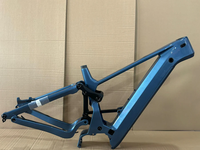 Cadre de vélo électrique hybride Dengfu E104 en carbone avec passage de câbles latéral, cadre de VTT électrique pour moteur Bafang Mid Drive