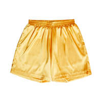 Boxer en Satin pour hommes, sous-vêtements, Short, personnalisé, luxe, pantalon court pyjama en soie, avec bande de taille élastique, nouvelle mode 2020