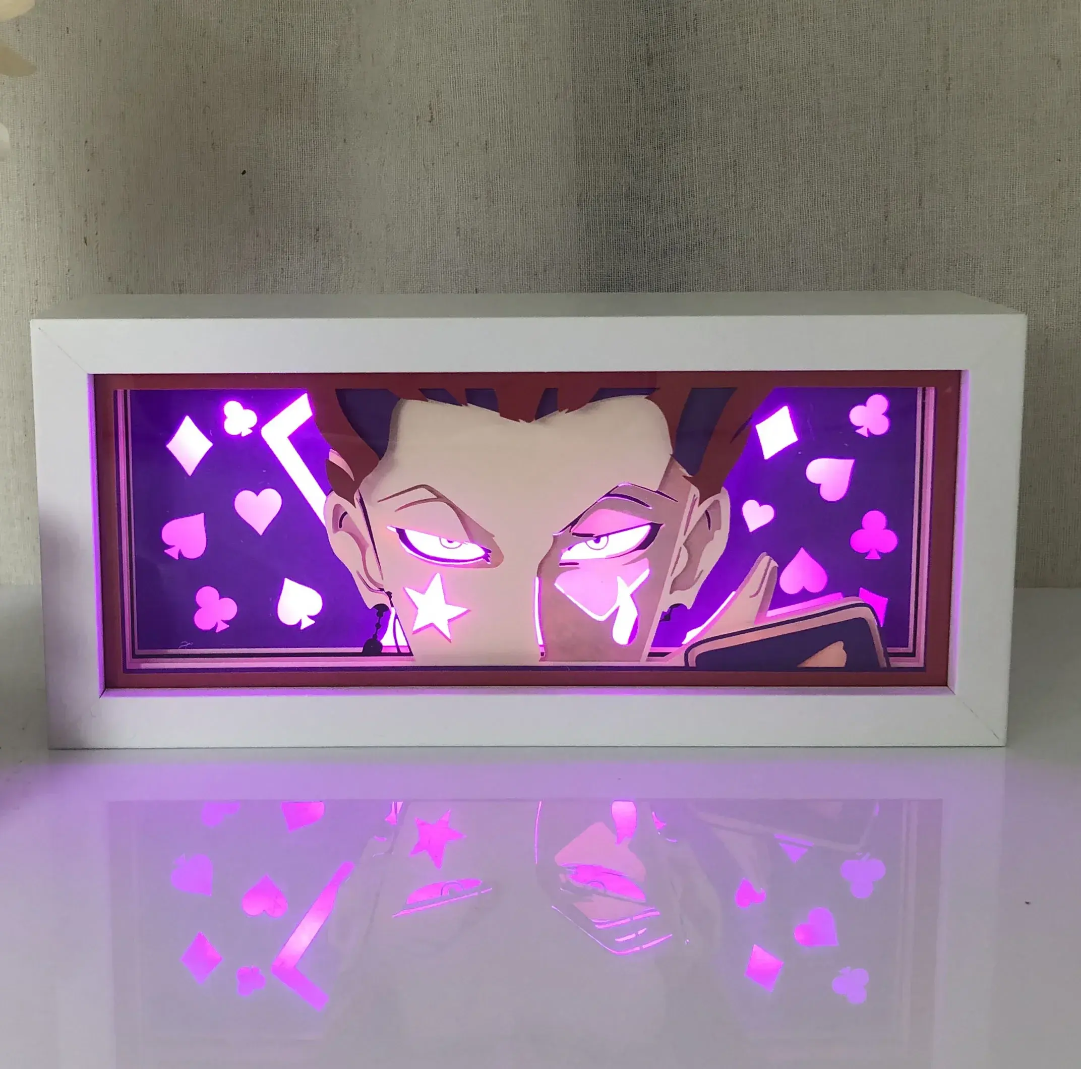 3D Led Anime Schatten lampe Nachtlicht Laser Carving Papier lampe Tisch lampe Raum dekoration für Party und Geschenk