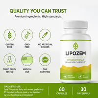 Complément alimentaire avancé pour la perte de poids, formule cétogène naturelle, marque privée, soutien LIPOZOM, capsules molles, 60 capsules pour adultes