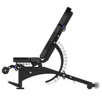 Nouvelle banc de musculation multifonction en métal durable avec assise et dossier réglables pour l'entraînement en force