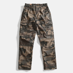 <span class=keywords><strong>Pantalon</strong></span> cargo camouflage en coton pour homme, style américain, coupe droite ample, décontracté, multi-poches, pour l'automne et l'hiver - Product Image 3