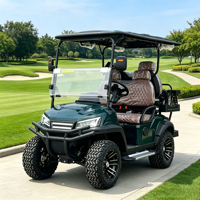 Voiturette de golf électrique Rainbow 72V Lithium 4 places 7kw, couleurs extérieures et intérieures personnalisables, panier arrière grande capacité