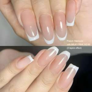 Set di Smalto Gel Base in Gomma Naturale Color <span class=keywords><strong>Nude</strong></span> a Marchio Privato, Gel UV Rapido 2 in 1, Flacone da 15ml, Base Camouflage per Nail Art - Product Image 5