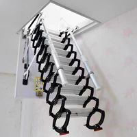 Escalier de grenier escamotable en acier au carbone au design moderne, échelles d'extension peu encombrantes, capacité 300 kg, accès électrique au grenier