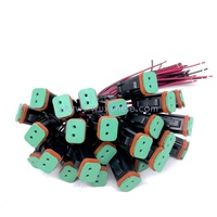 DT06-2S-E003 Deutsch 2 Pin, Kuncir Perakitan Perempuan Disegel untuk Harness Kawat Otomotif