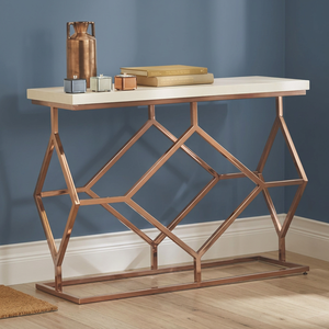 Luxury Modern Handmade Eco-Friendly <b>Console</b> <b>Table</b> Marble Top Stainless Steel Extendable Hotel Villa Customized Color Farmhouse - Product Image 2
