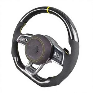 พวงมาลัยสปอร์ตหนังคาร์บอนไฟเบอร์แบบเจาะรูสำหรับ <span class=keywords><strong>Volkswagen</strong></span> GTI <span class=keywords><strong>Jetta</strong></span> Passat กอล์ฟ7คัน - Product Image 4