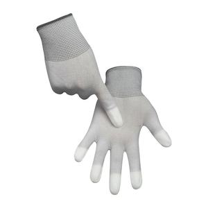 PU Coated Carbon Fiber ESD Work <b>Gloves</b> Smooth Grip Safety <b>Gloves</b> For PCB Handling Cleanroom And Lab Protection - Product Image 2