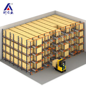 متعدد المستويات الفضاء إنقاذ الثقيلة أرفف متحركة للنقل الثقيل تعمل عن طريق شبكة لاسلكية التخزين البليت نظام أرفف للبيع - Product Image 1