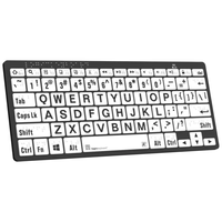 Clavier miniature en braille et en caractères larges noir sur blanc pour Windows