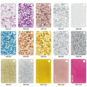 Tấm acrylic pha lê lấp lánh nhiều màu sắc, chất liệu khoáng sản ngọc trai, dùng cho trang trí, thủ công, làm đồ trang sức - Product Image 6