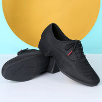 Chaussures de danse pour hommes, respirantes et confortables, en mesh, pour la danse de salon et la danse moderne, chaussures de danse latine