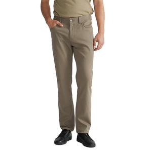 Pantalones de Traje Personalizados de Alta Calidad para Hombre, de Algodón, Color Caqui, Corte Recto, Pantalones Formales Ajustados - Product Image 4