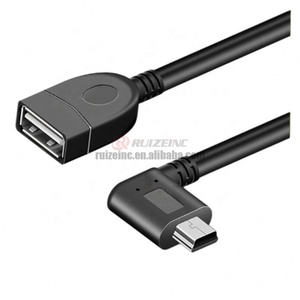 Funivia a gomito con porta trapezoidale a forma di T che collega il Mini cavo Usb <span class=keywords><strong>Otg</strong></span> con disco U - Product Image 1
