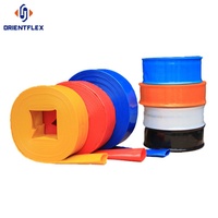 Tuyau plat en PVC flexible de 3/4, 1, 2, 3, 4, 5 pouces, 4 à 6 bars, pour irrigation