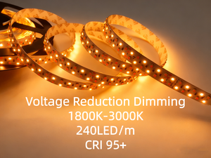 Bande LED à double rangée, CRI élevé Ra95, gradation VR, 240 LED, basse tension DC24V, lumière d'ambiance pour l'extérieur et l'intérieur, hôtel, bande LED - Product Image 5