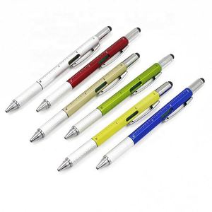 Bolígrafo Multifunción Promocional 5 en 1 con Punta Táctil, Bolígrafos Metálicos con Destornillador, Graduador y Regla - Product Image 3