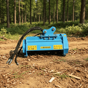 Trituratore Idraulico per Legno, Accessorio per Escavatore, Mulcher Forestale per lo Smagliamento di Alberelli e Cespugli - Product Image 1