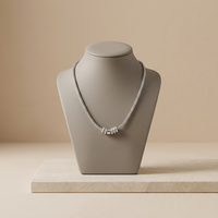 Collier en acier titane à maillons torsadés pour homme - Cadeau tendance pour la fête des pères, Noël et anniversaire