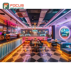 Integrated Coffee Service <b>Counter</b> Front Cash Wrap Condiment Station Cafe <b>Counter</b> Display - Product Image 3