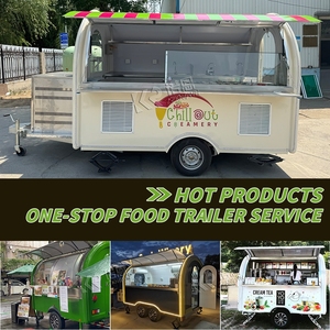 Restaurant Fast Food <b>Truck</b> with Full Equipment Kitchen <b>Coffee</b> BBQ Food Kiosk Mobile Street Food Trailer - Product Image 4